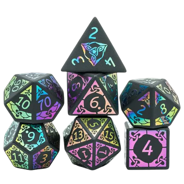Obsidian Rainbow Dice Set